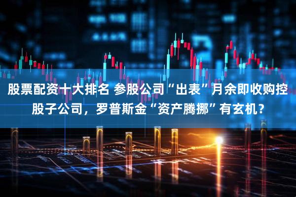 股票配资十大排名 参股公司“出表”月余即收购控股子公司，罗普斯金“资产腾挪”有玄机？