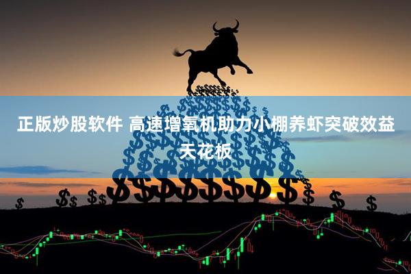 正版炒股软件 高速增氧机助力小棚养虾突破效益天花板
